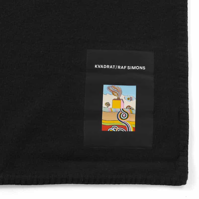 KVADRAT/RAF SIMONS KVADRAT／RAF SIMONS＜クヴァドラ／ラフ シモンズ＞ スクエアブランケット（130cm×130cm） BLACK