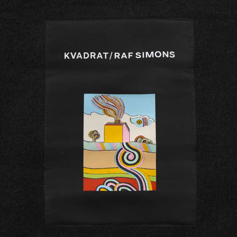 KVADRAT/RAF SIMONS KVADRAT／RAF SIMONS＜クヴァドラ／ラフ シモンズ＞ スクエアブランケット（130cm×130cm） BLACK