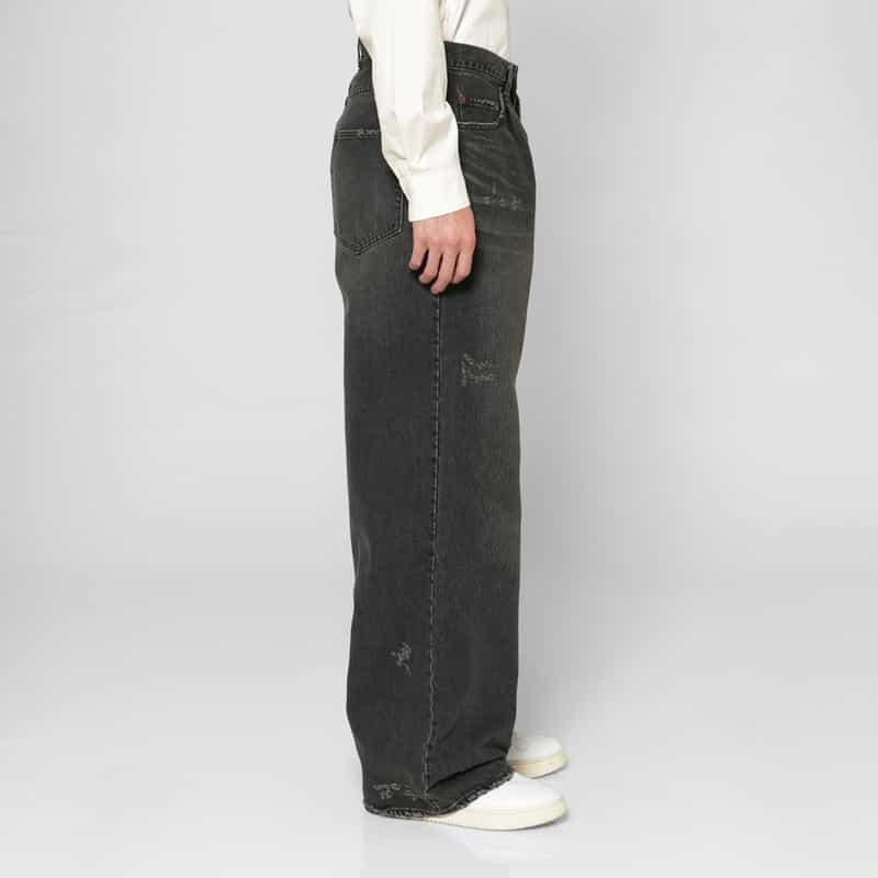 SSSTEIN SSSTEIN＜シュタイン＞ バギーデニムパンツ BLACK