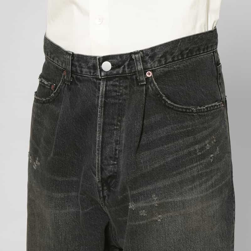 SSSTEIN SSSTEIN＜シュタイン＞ バギーデニムパンツ BLACK