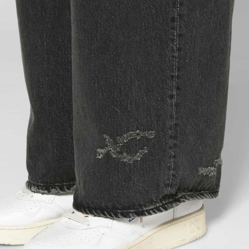 SSSTEIN SSSTEIN＜シュタイン＞ バギーデニムパンツ BLACK