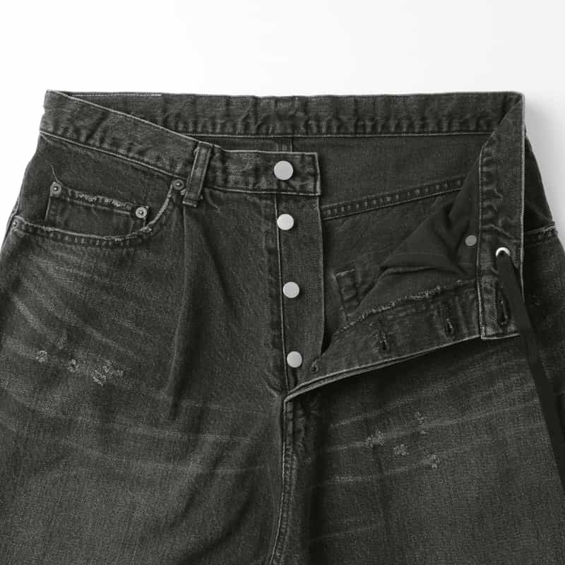 SSSTEIN SSSTEIN＜シュタイン＞ バギーデニムパンツ BLACK