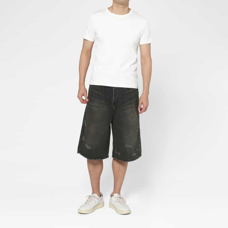 SSSTEIN SSSTEIN＜シュタイン＞ デニムショーツ BLACK