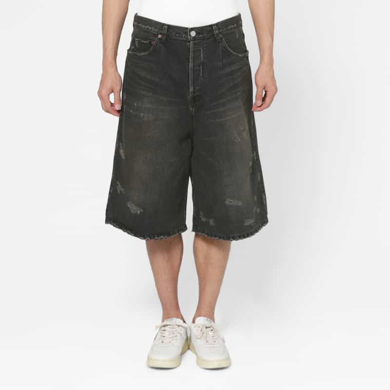 SSSTEIN SSSTEIN＜シュタイン＞ デニムショーツ BLACK