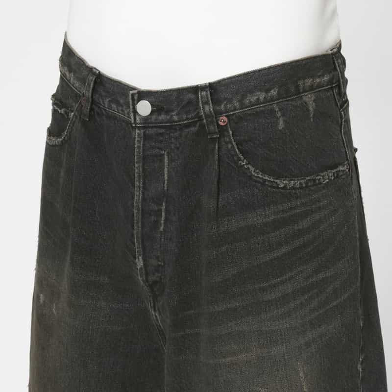 SSSTEIN SSSTEIN＜シュタイン＞ デニムショーツ BLACK