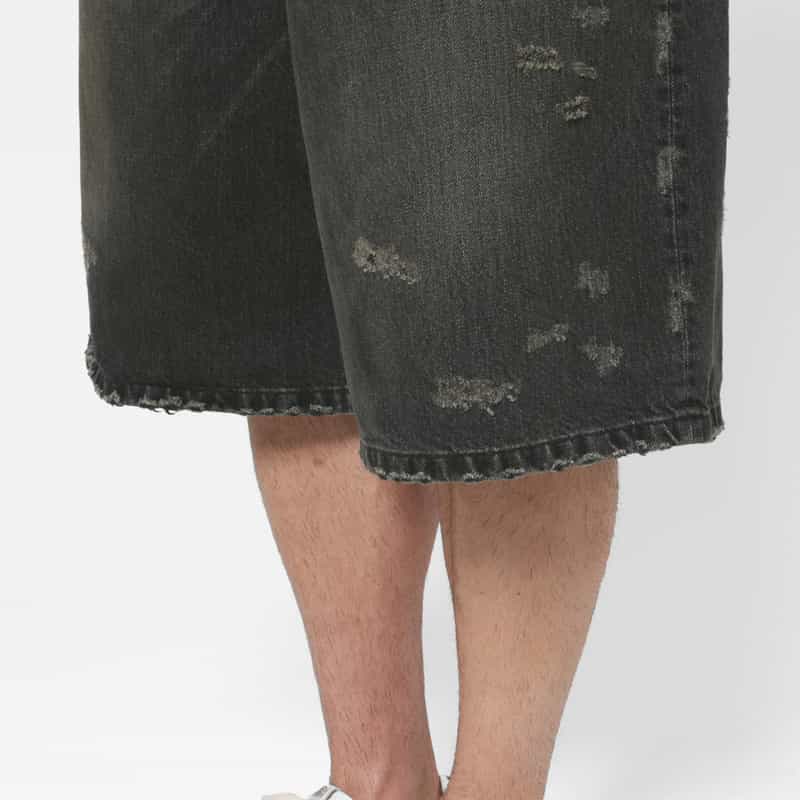 SSSTEIN SSSTEIN＜シュタイン＞ デニムショーツ BLACK