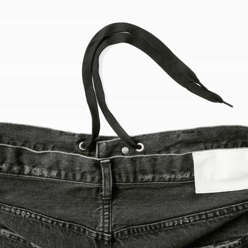 SSSTEIN SSSTEIN＜シュタイン＞ デニムショーツ BLACK