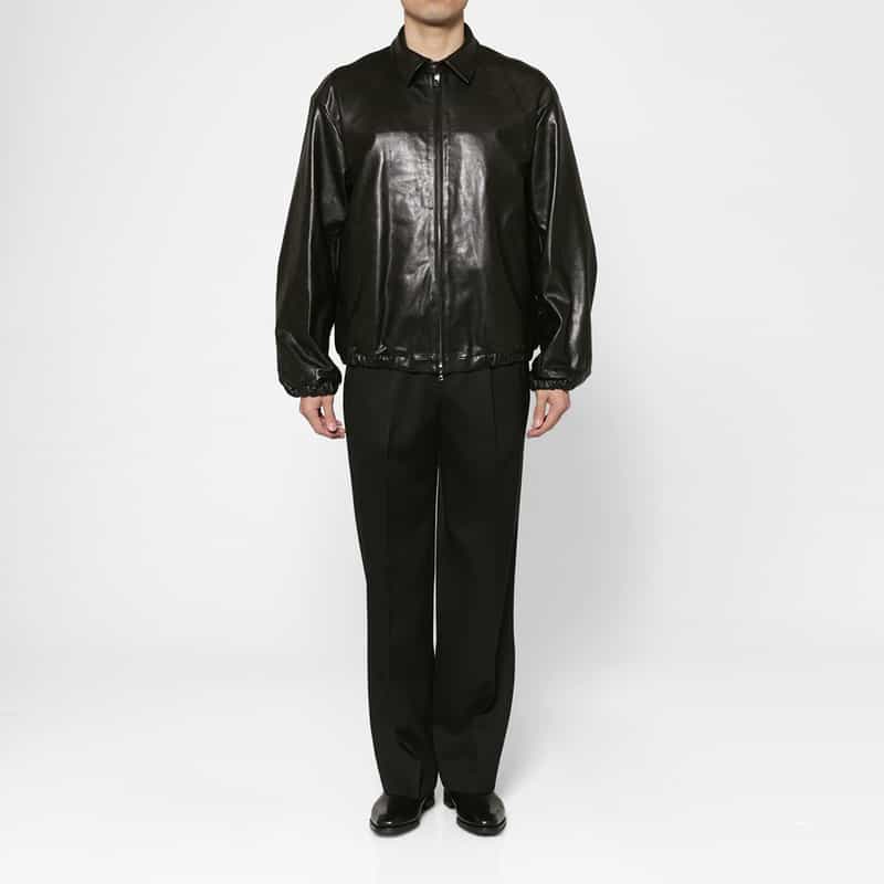 SSSTEIN SSSTEIN＜シュタイン＞ タック入りストレートパンツ BLACK