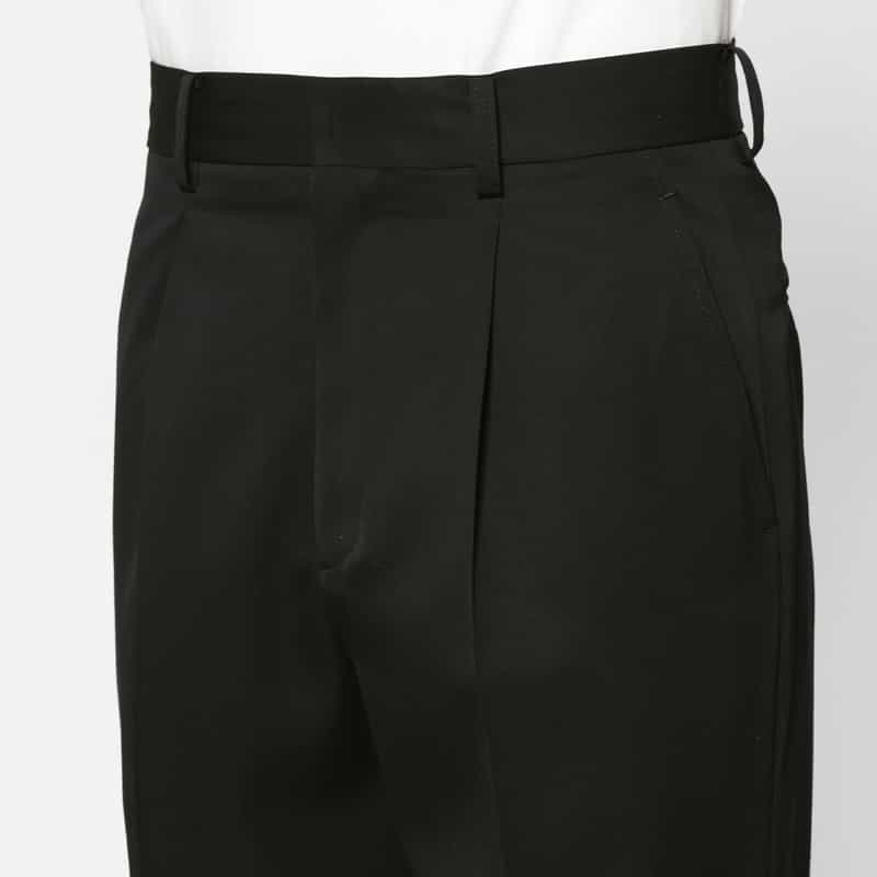 SSSTEIN SSSTEIN＜シュタイン＞ タック入りストレートパンツ BLACK