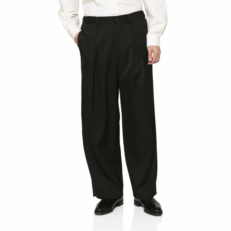 SSSTEIN SSSTEIN＜シュタイン＞ ワイドテーパードパンツ BLACK