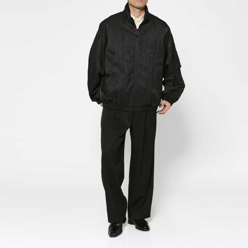 SSSTEIN SSSTEIN＜シュタイン＞ ワイドテーパードパンツ BLACK