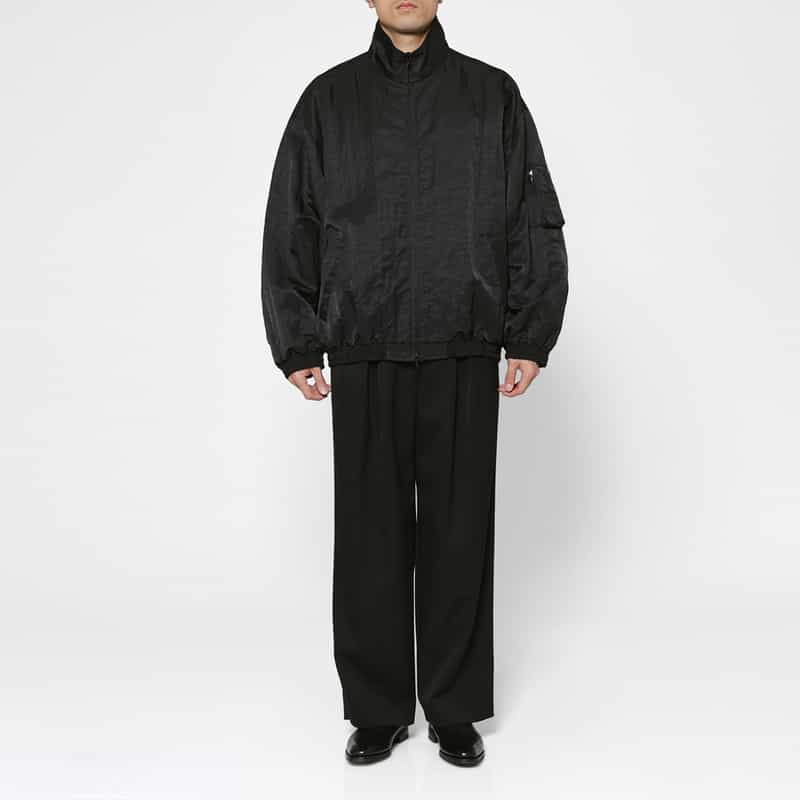 SSSTEIN SSSTEIN＜シュタイン＞ ワイドテーパードパンツ BLACK