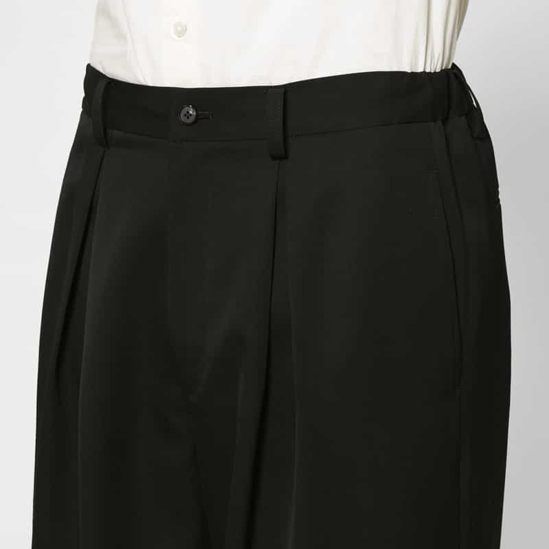 SSSTEIN SSSTEIN＜シュタイン＞ ワイドテーパードパンツ BLACK