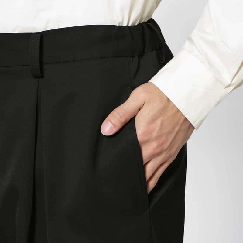 SSSTEIN SSSTEIN＜シュタイン＞ ワイドテーパードパンツ BLACK