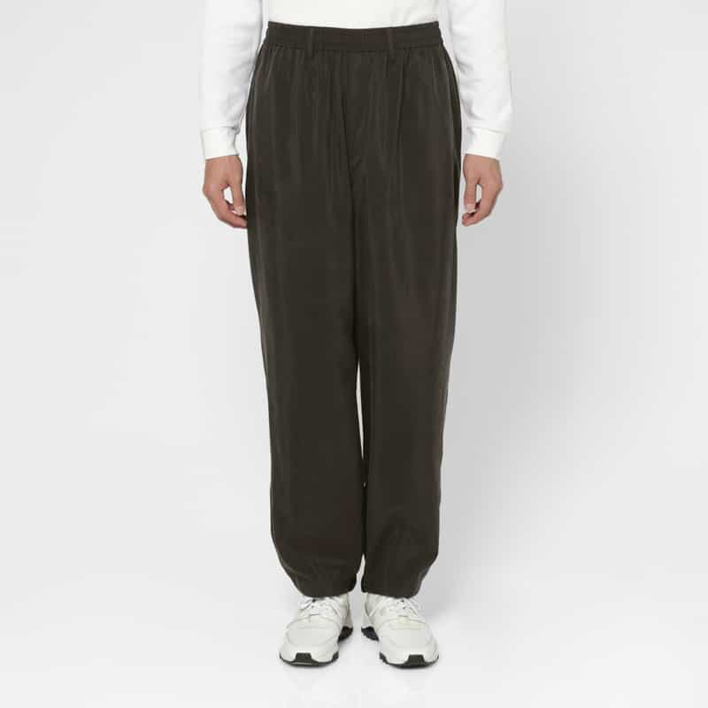 SSSTEIN SSSTEIN＜シュタイン＞ ナイロンシルク素材トラックパンツ BROWN