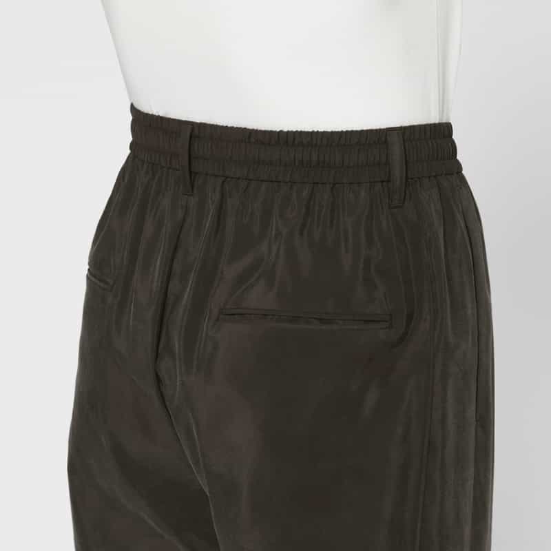 SSSTEIN SSSTEIN＜シュタイン＞ ナイロンシルク素材トラックパンツ BROWN