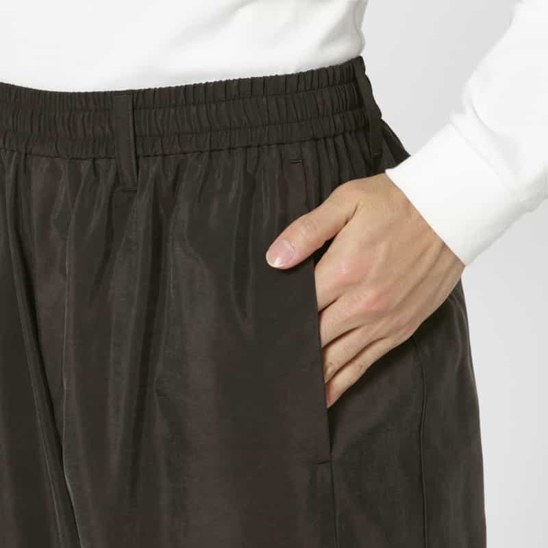 SSSTEIN SSSTEIN＜シュタイン＞ ナイロンシルク素材トラックパンツ BROWN