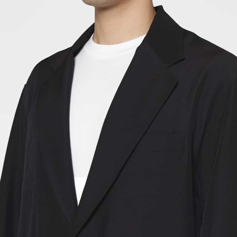 SSSTEIN SSSTEIN＜シュタイン＞ セットアップ ウール×シルク シングルジャケット BLACK