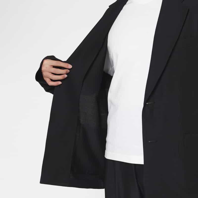 SSSTEIN SSSTEIN＜シュタイン＞ セットアップ ウール×シルク シングルジャケット BLACK