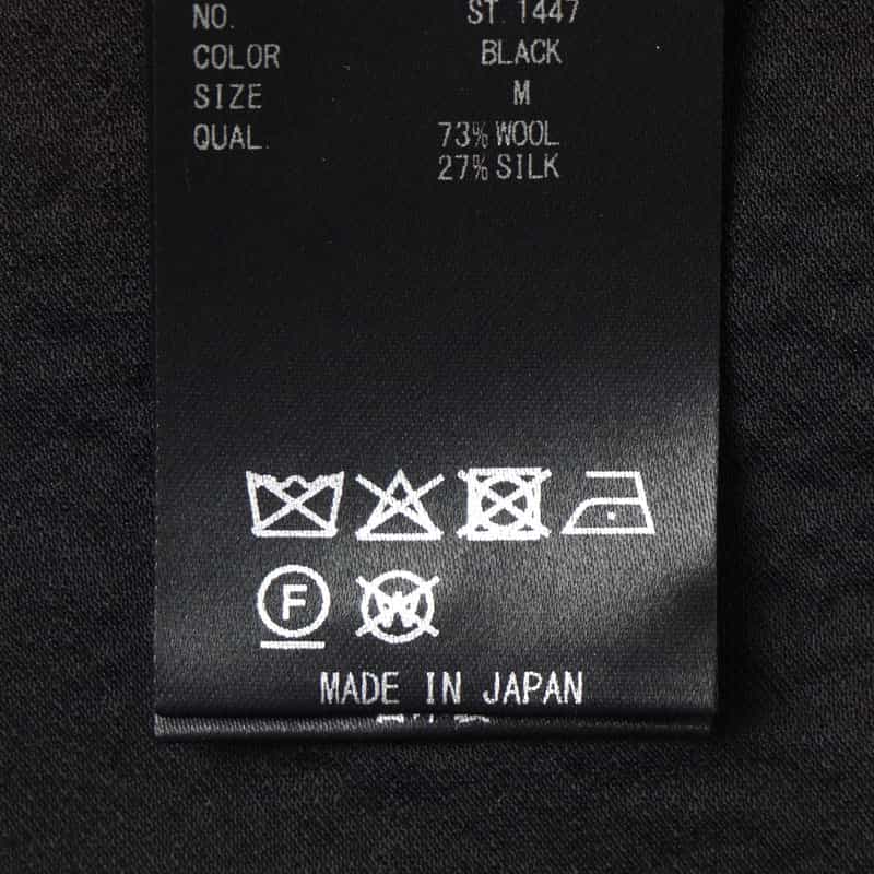 SSSTEIN SSSTEIN＜シュタイン＞ セットアップ ウール×シルク シングルジャケット BLACK