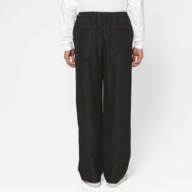 SSSTEIN SSSTEIN＜シュタイン＞ セットアップ ウール×シルク イージーワイドパンツ BLACK