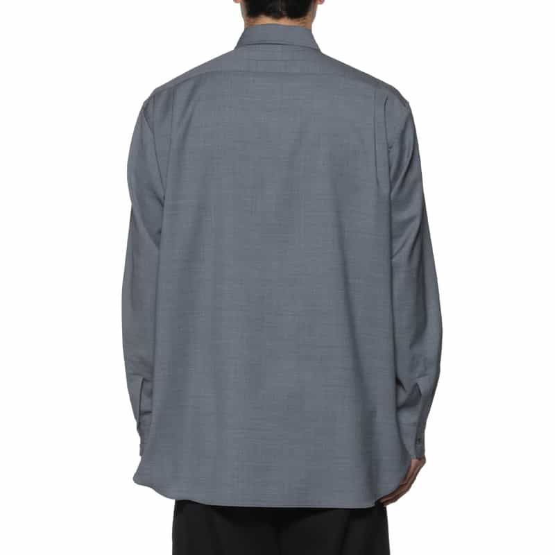 SSSTEIN SSSTEIN＜シュタイン＞ ウールシャツ BLUE