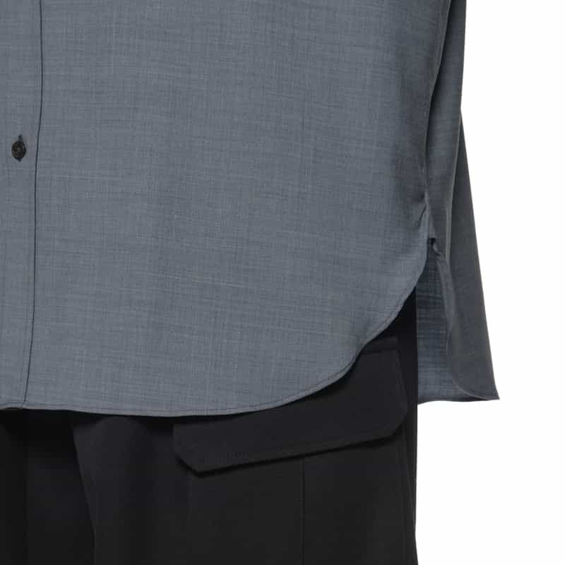 SSSTEIN SSSTEIN＜シュタイン＞ ウールシャツ BLUE