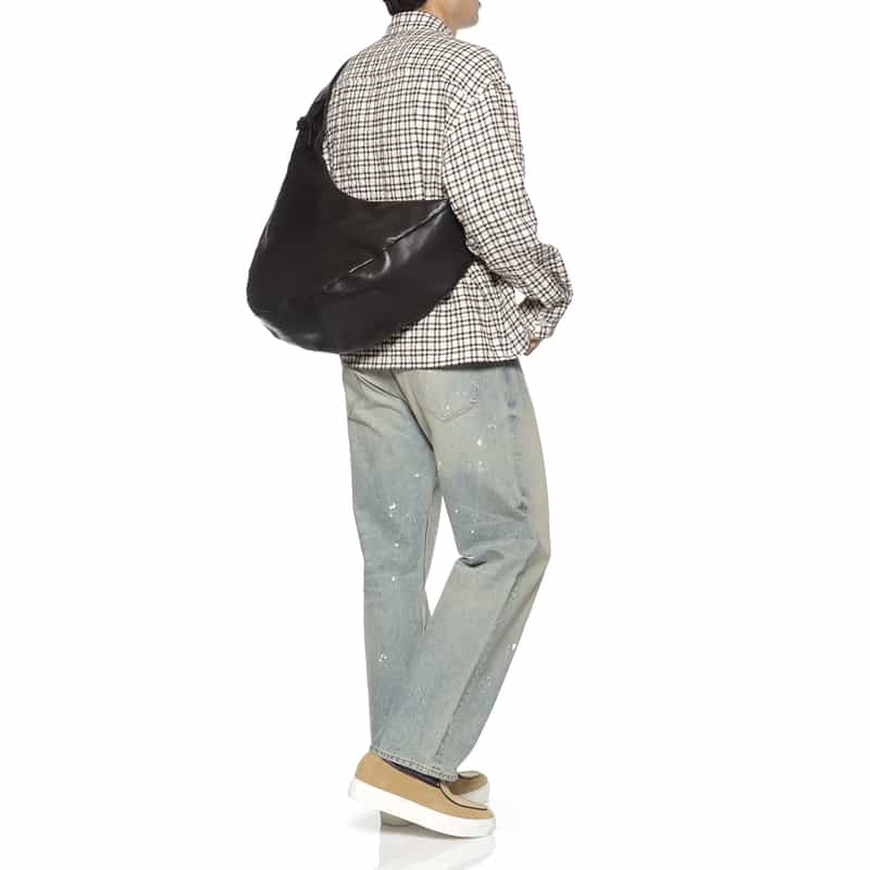 SSSTEIN SSSTEIN＜シュタイン＞ レザーショルダーバッグ BLACK