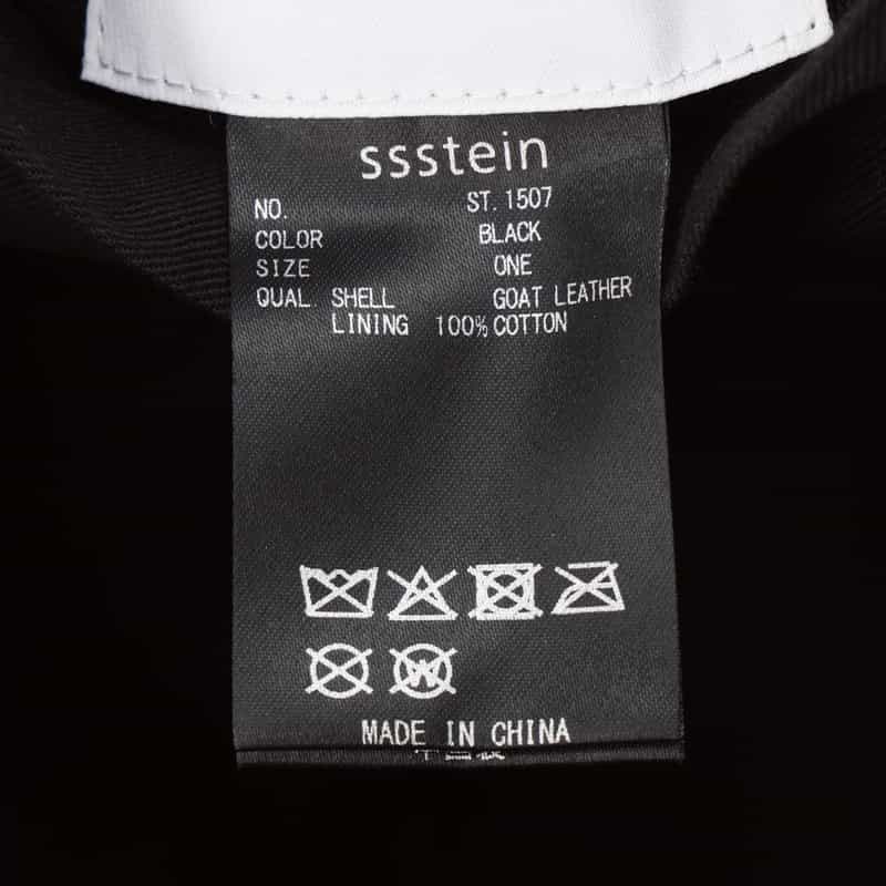 SSSTEIN SSSTEIN＜シュタイン＞ レザーショルダーバッグ BLACK