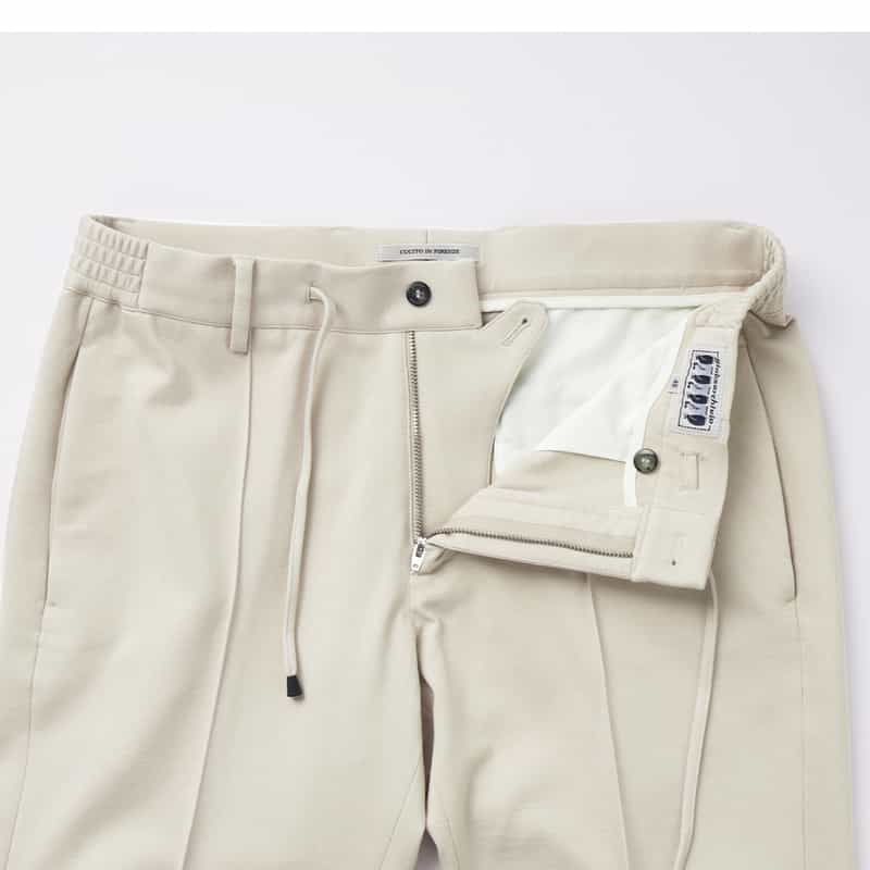 GIABSARCHIVIO GIABSARCHIVIO＜ジャブスアルキヴィオ＞ ストレッチパンツ"MASACCIO" IVORY