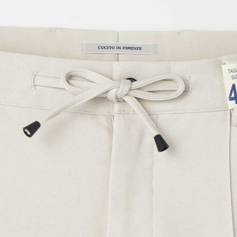 GIABSARCHIVIO GIABSARCHIVIO＜ジャブスアルキヴィオ＞ ストレッチパンツ"MASACCIO" IVORY