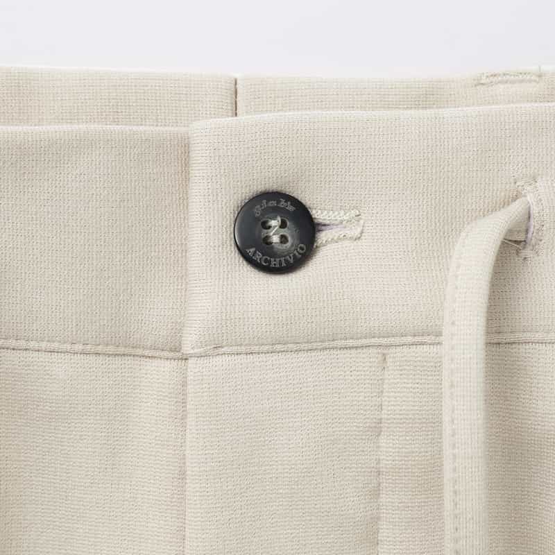 GIABSARCHIVIO GIABSARCHIVIO＜ジャブスアルキヴィオ＞ ストレッチパンツ"MASACCIO" IVORY