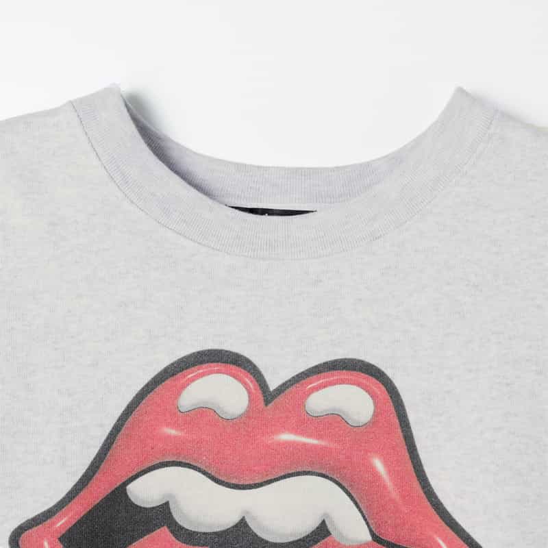 BARNEYS NEW YORK ＜ザ・ローリング・ストーンズ＞ロゴ入りスウェットプルオーバー GRAY