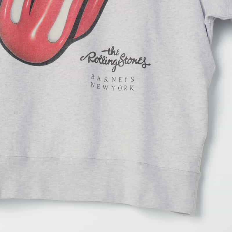 BARNEYS NEW YORK ＜ザ・ローリング・ストーンズ＞ロゴ入りスウェットプルオーバー GRAY