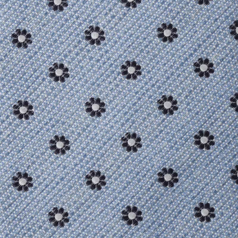 STEFANO BIGI STEFANO BIGI＜ステファノ ビジ＞ 花小紋柄タイ LIGHT BLUE