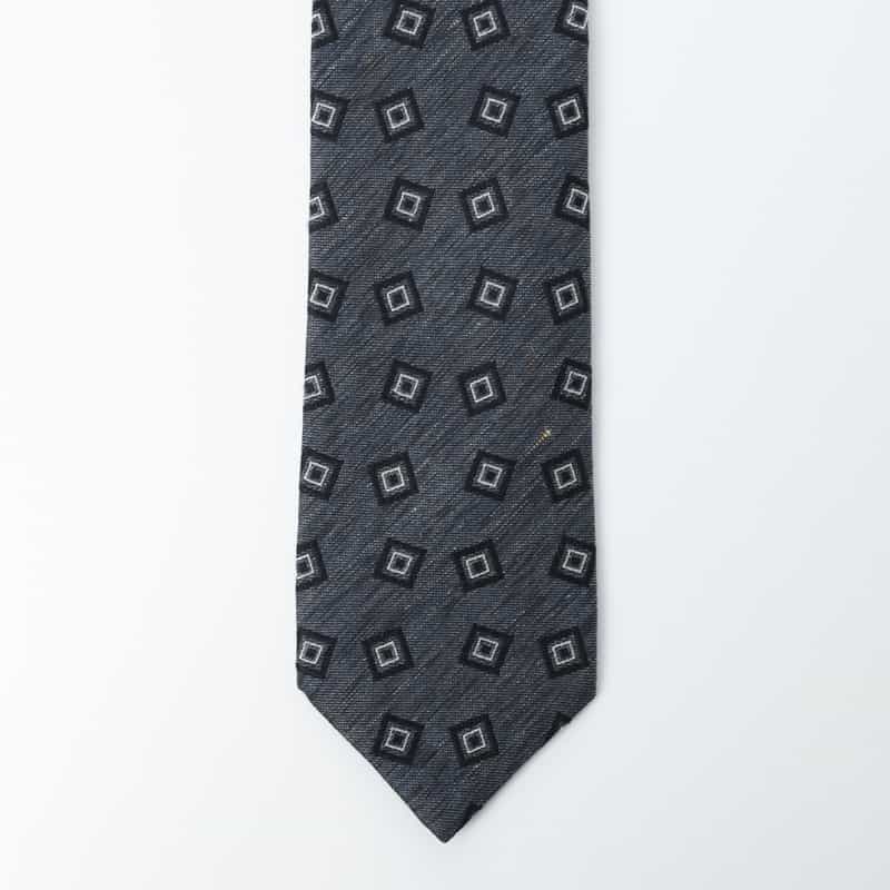STEFANO BIGI STEFANO BIGI＜ステファノ ビジ＞ スクエア柄タイ NAVY