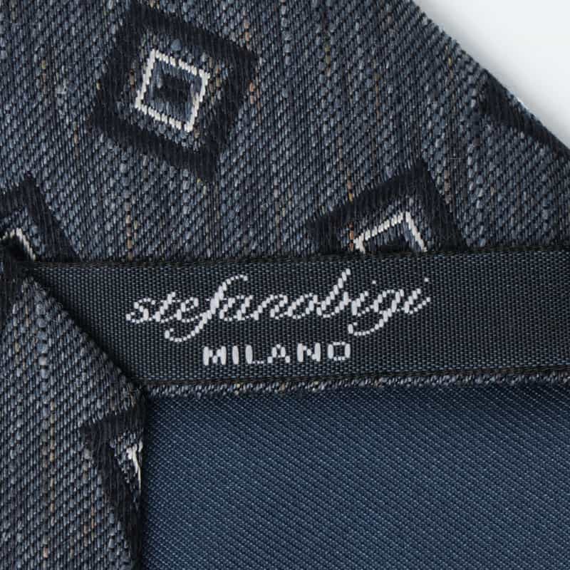 STEFANO BIGI STEFANO BIGI＜ステファノ ビジ＞ スクエア柄タイ NAVY