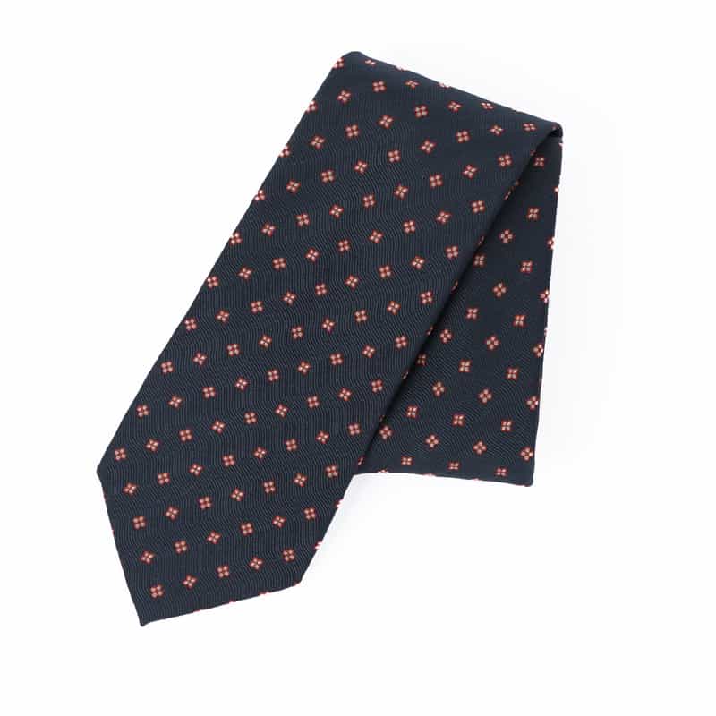 STEFANO BIGI STEFANO BIGI＜ステファノ ビジ＞ 小紋柄タイ NAVY