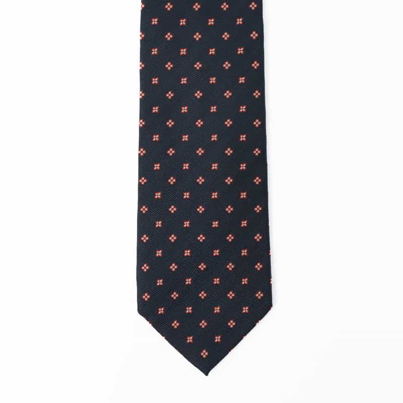 STEFANO BIGI STEFANO BIGI＜ステファノ ビジ＞ 小紋柄タイ NAVY