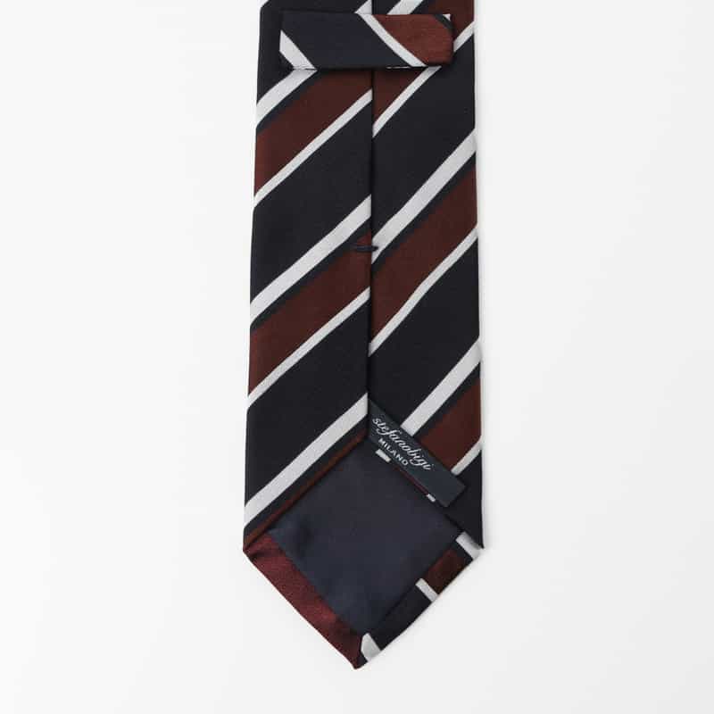 STEFANO BIGI STEFANO BIGI＜ステファノ ビジ＞ レジメンタル柄タイ NAVY