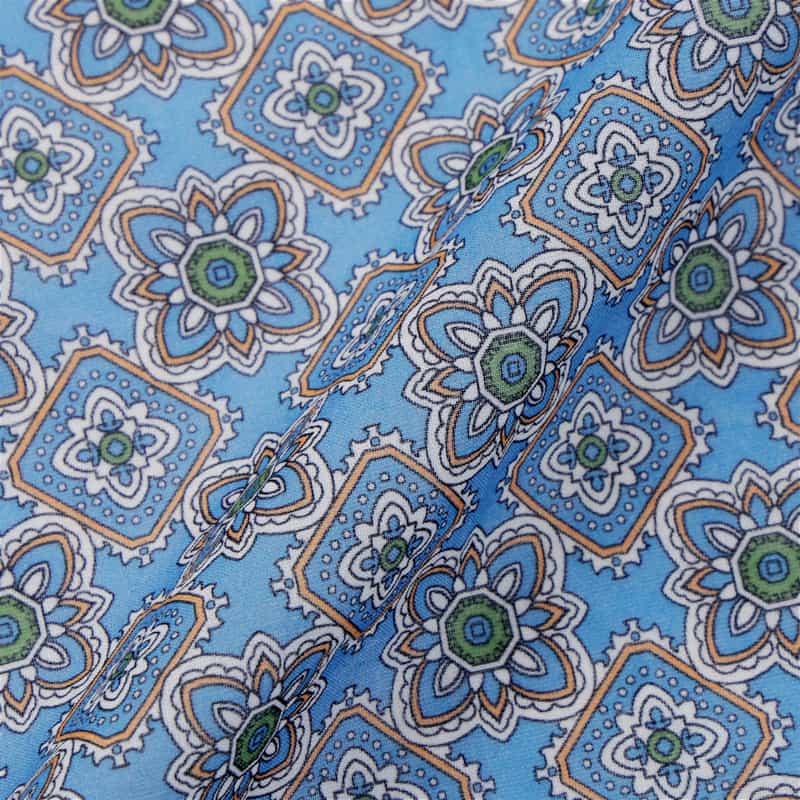 STEFANO BIGI STEFANO BIGI＜ステファノ ビジ＞ メダリオン柄ポケットチーフ BLUE