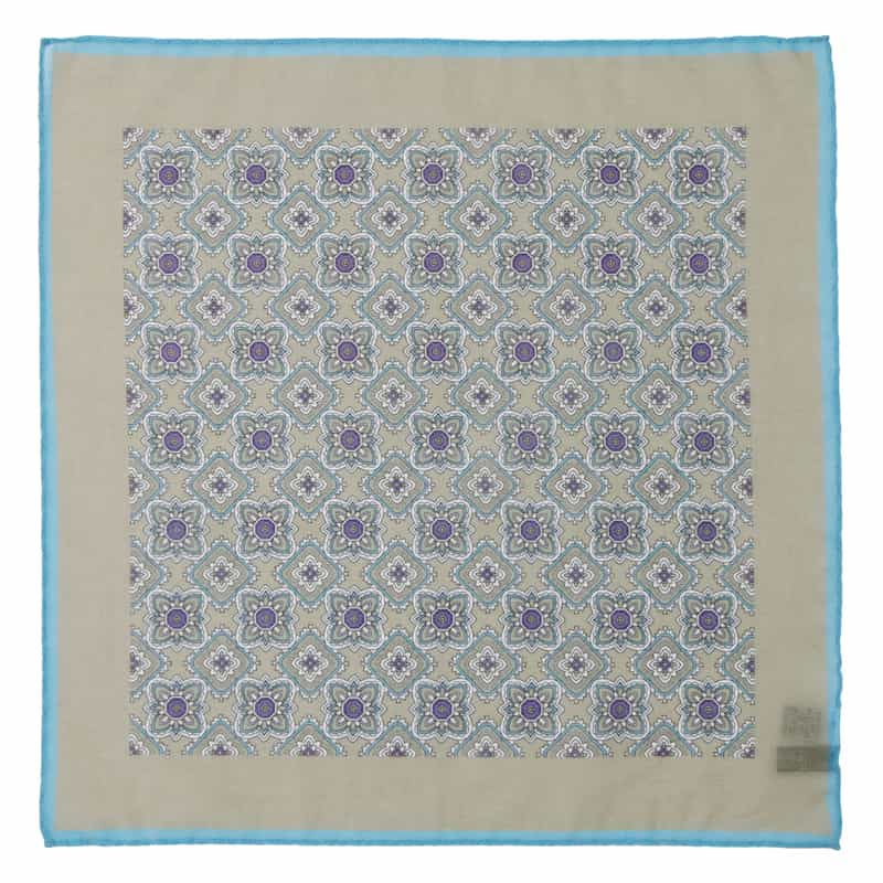 STEFANO BIGI＜ステファノ ビジ＞ メダリオン柄ポケットチーフ