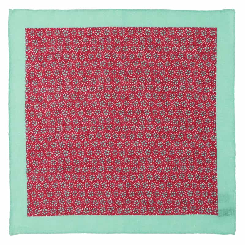 STEFANO BIGI＜ステファノ ビジ＞ フラワーモチーフ柄ポケットチーフ