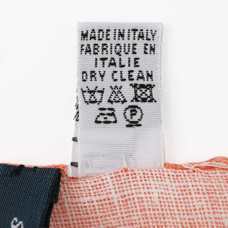 STEFANO BIGI STEFANO BIGI＜ステファノ ビジ＞ フラワーモチーフ柄ポケットチーフ ORANGE