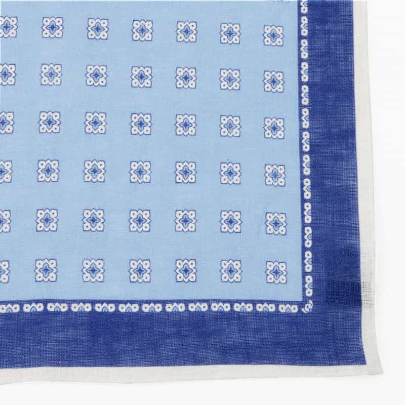 STEFANO BIGI STEFANO BIGI＜ステファノ ビジ＞ フラワー柄ポケットチーフ BLUE