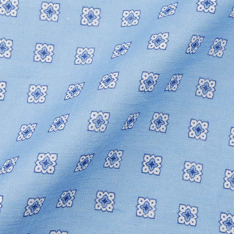 STEFANO BIGI STEFANO BIGI＜ステファノ ビジ＞ フラワー柄ポケットチーフ BLUE