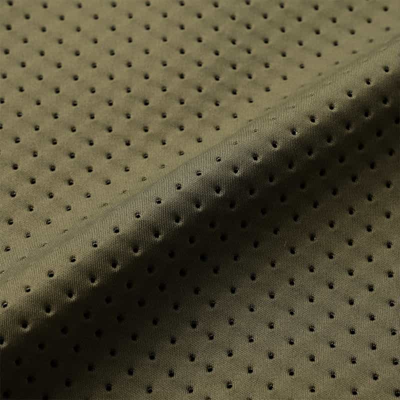 BARNEYS NEW YORK ウォッシャブル パンチング加工Aラインスカート KHAKI