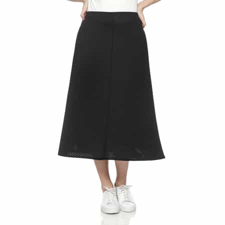 ウォッシャブル パンチング加工Aラインスカート