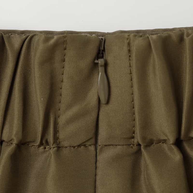 BARNEYS NEW YORK ウォッシャブル シャンブレータフタスカート BEIGE