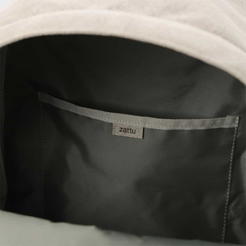 ZATTU ZATTU＜ザッツ＞ バッグパック "ESTER" LIGHT GRAY